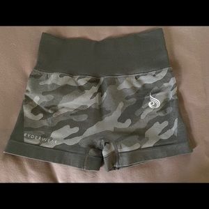 Ryderwear Charcoal Camo Seamless Booty Shorts